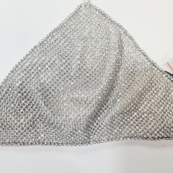 LAMARQUE Raeka Rhinestone Bralette in Silver Large - Picture 3 of 11